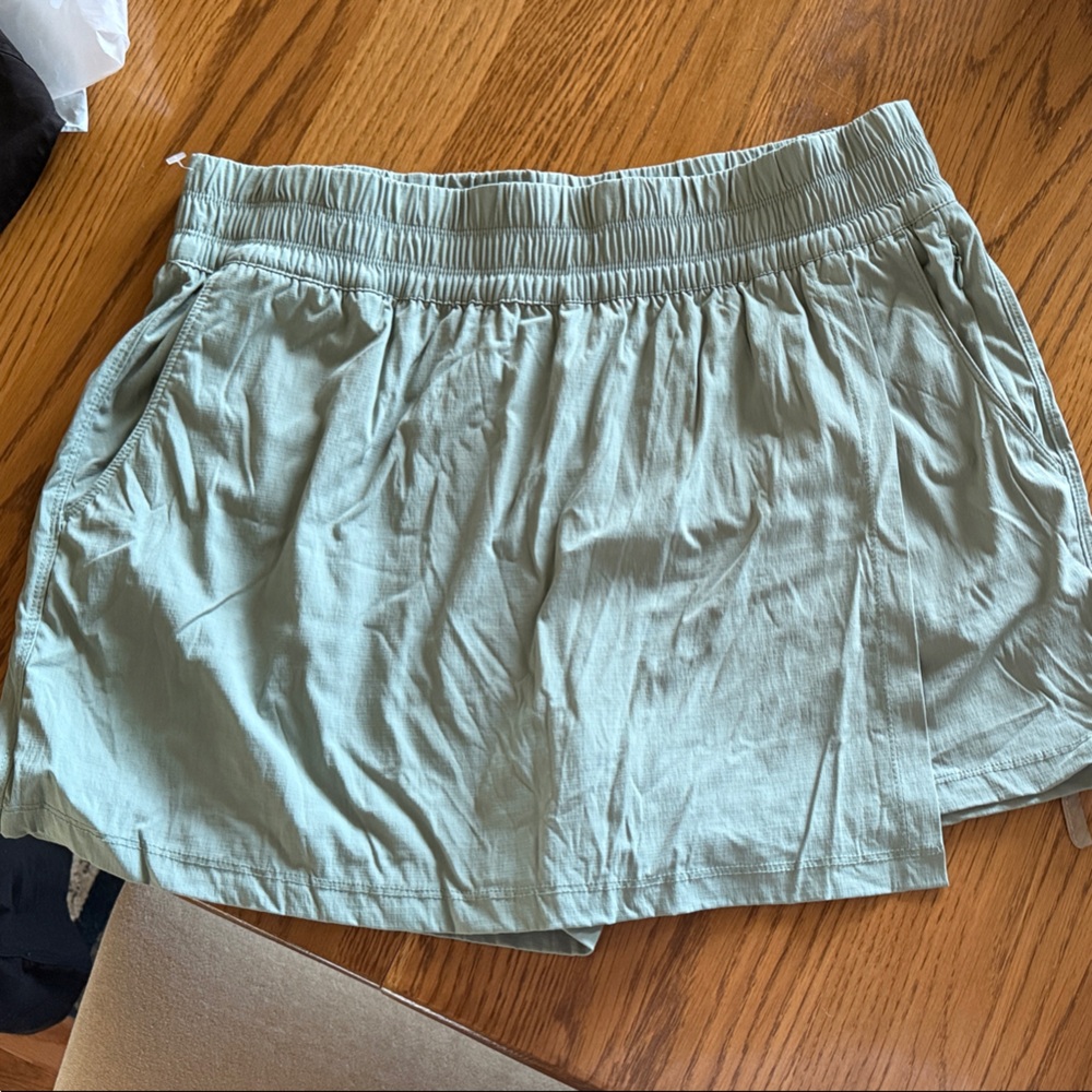 Light Green Casual Skort